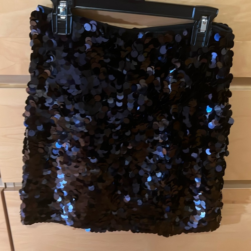BOGO FREE! H&M Sequined Mini Skirt midnight blue. Perfect for the holidays!